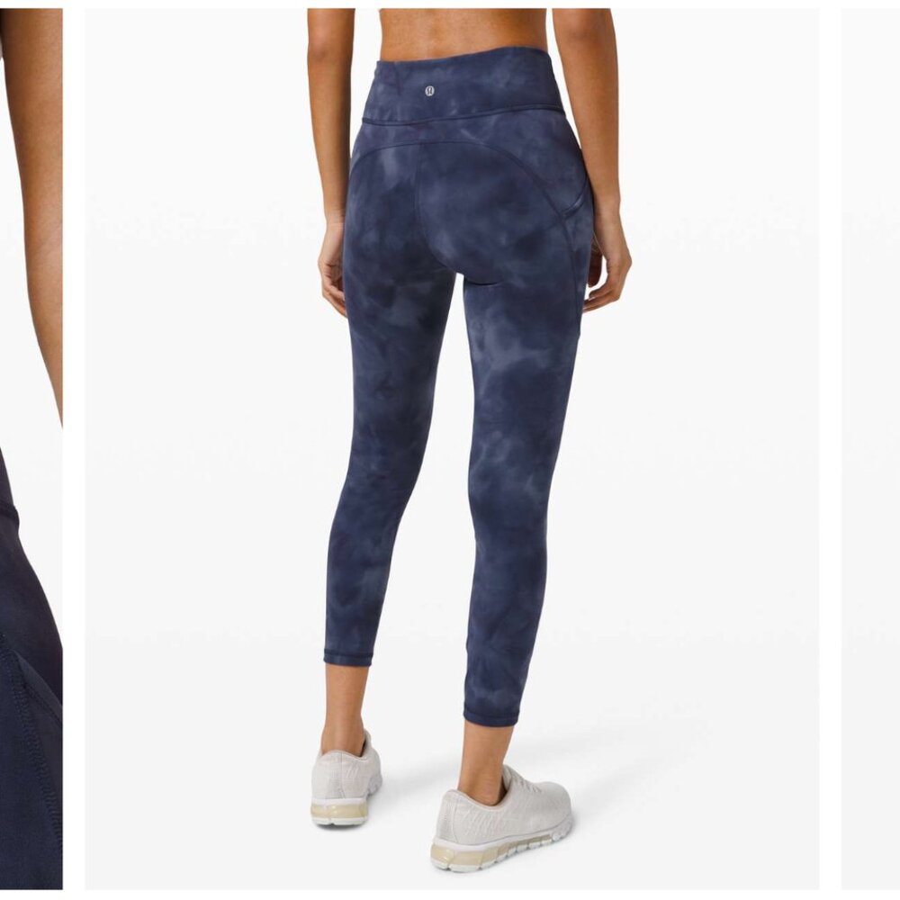 Lululemon Invigorate High-Rise Tight 23" Diamond Dye Shade Naval Blue